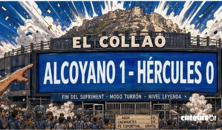 El Hércules pierde 1-0 en Alcoy y Alicante descubre que El Collao también sabe cobrar peaje
