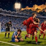 viñeta pop art del Hércules 1-2 Real Murcia en el Rico Pérez