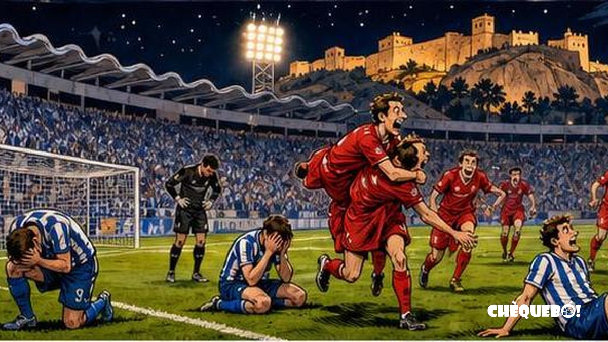 viñeta pop art del Hércules 1-2 Real Murcia en el Rico Pérez