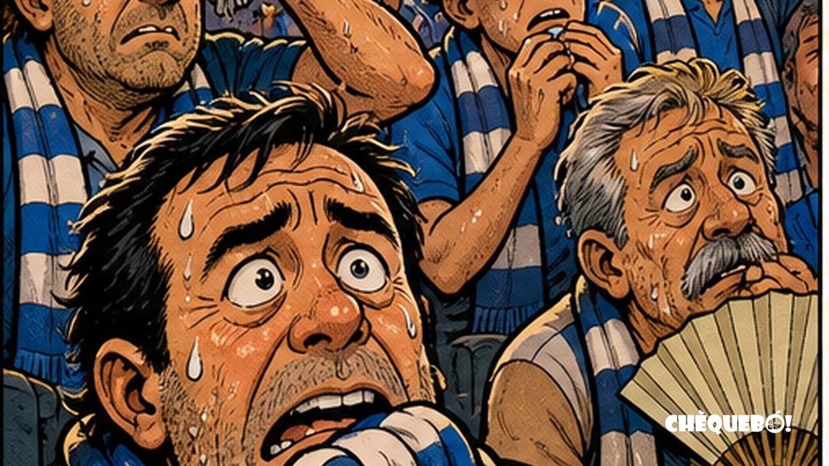 viñeta pop art de aficionados del Hércules tras perder 0-2 contra el Valencia en Paterna