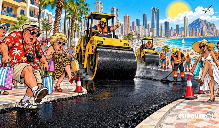 Benidorm asfaltará 70.000 metros cuadrados y ya hay chanclas pidiendo ITV