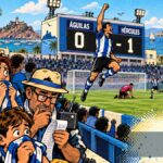 viñeta pop art del Águilas 0-1 Hércules en El Rubial