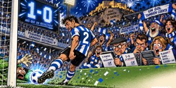 viñeta pop art del Hércules 1-0 Juventud de Torremolinos en el Rico Pérez