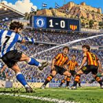 viñeta pop art del Hércules 1-0 Sant Andreu con gol de Obeng en el Rico Pérez